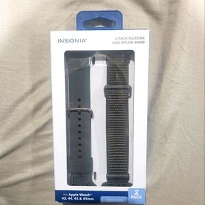 2pack silicone and nylon band